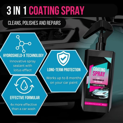 PlatinumShield-X Coating Spray & Foam Cleaner Combo