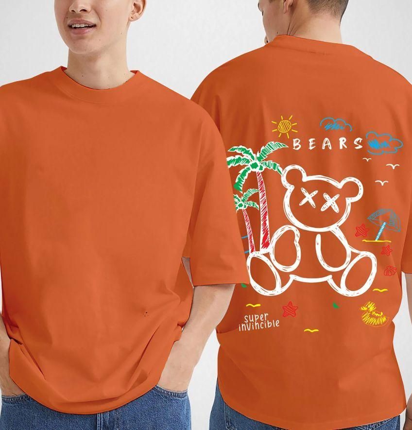 cotton oversize Graphic Printed Half Sleeves T shirt