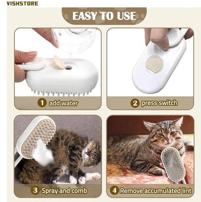 Steaming Pet Hair Brush