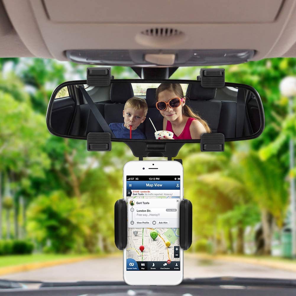 Rearview Mirror Mount Phone Holder
