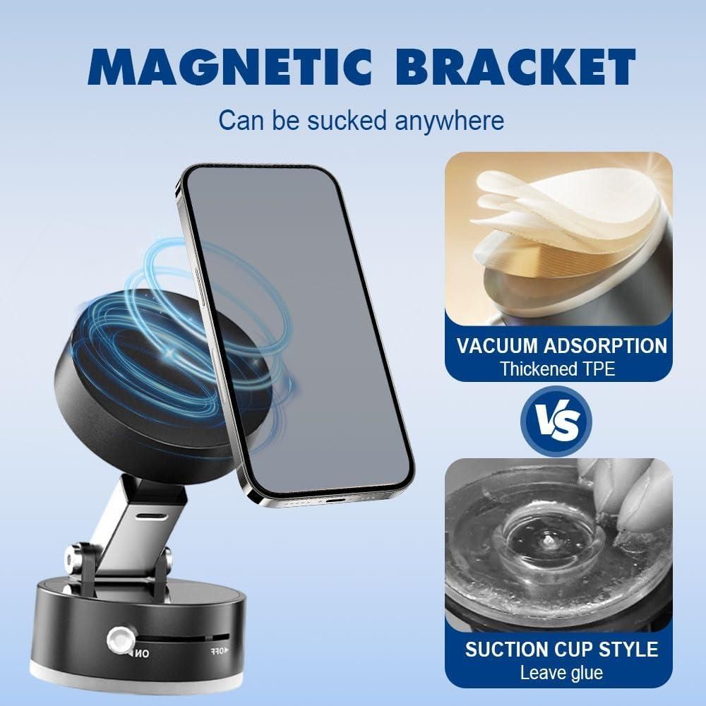 Vacuum Suction Magnetic Phone Holder | 🔥FLAT 50% SAVING🔥