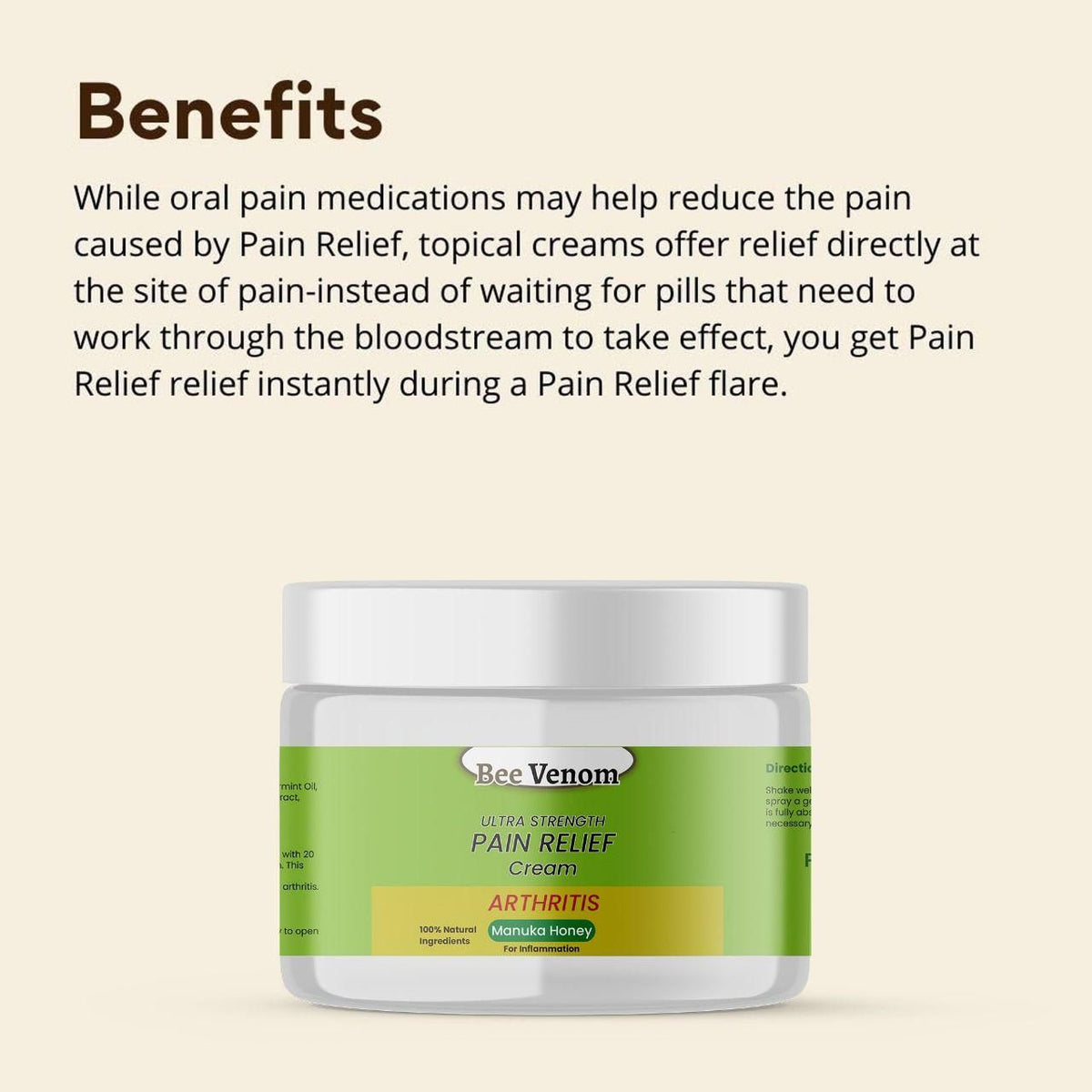 Bee Venom Ultra Strength Pain Relief Cream |🔥 BUY 1 GET 1 FREE🔥