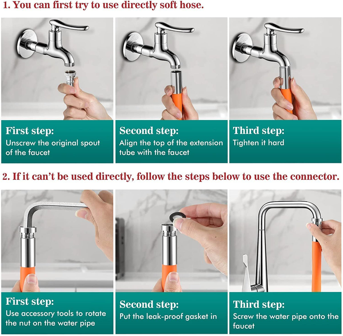 Faucet / Tap Extension Tube