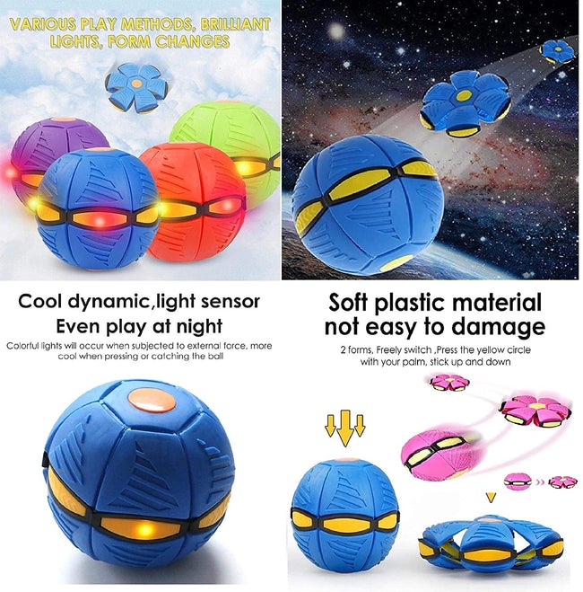 UFO magic ball with LED light
