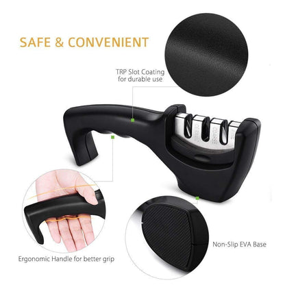 Knife Sharpener Tool - 3 Stage Manual