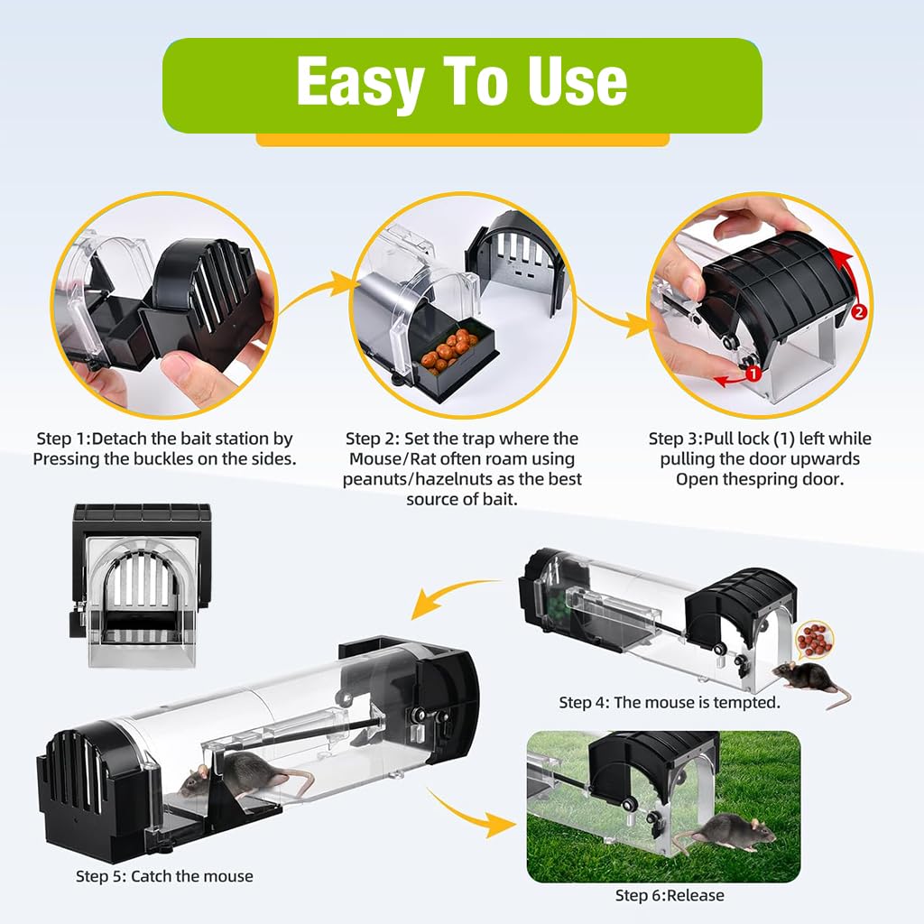 Rat Trap Cage - Humane and Reusable