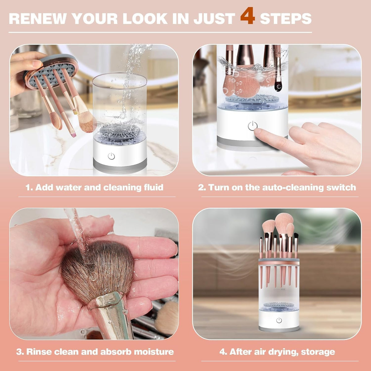 Electric Makeup Brush Cleaner