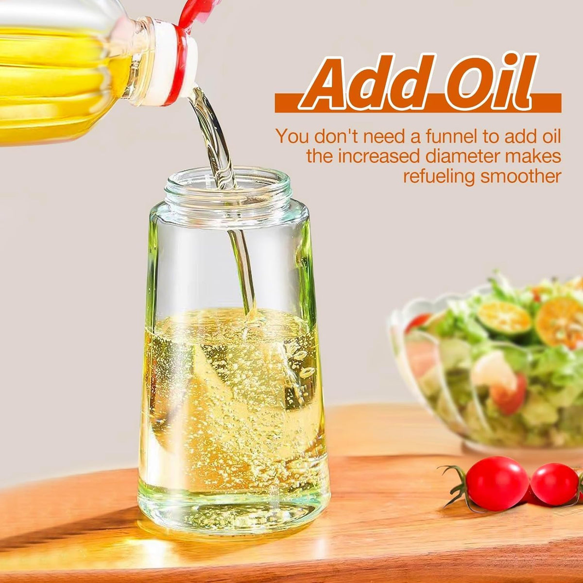 2 in 1 Glass Oil Dispenser 500ml
